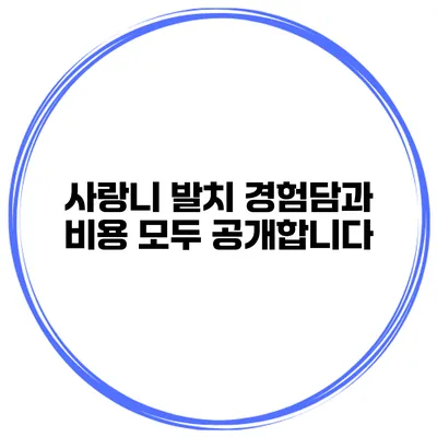 사랑니 발치 경험담과 비용 모두 공개합니다